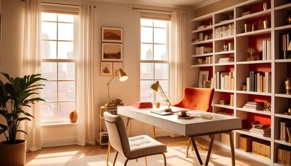 Photo interior modern design room 3d illustration