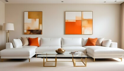 Fototapeta premium Photo interior modern design room 3d illustration