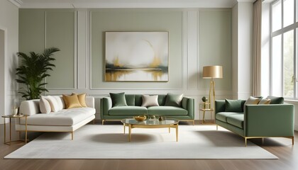 Photo interior modern design room 3d illustration