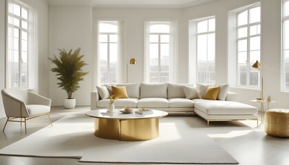 Photo interior modern design room 3d illustration