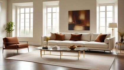 Fototapeta premium Photo interior modern design room 3d illustration