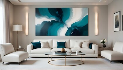Photo interior modern design room 3d illustration