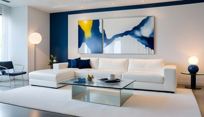 Photo interior modern design room 3d illustration
