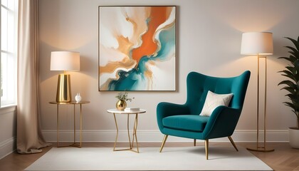 Photo interior modern design room 3d illustration