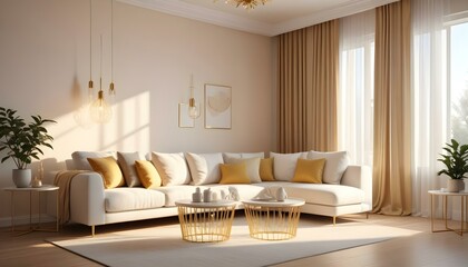 Photo interior modern design room 3d illustration
