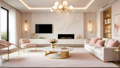 Photo interior modern design room 3d illustration