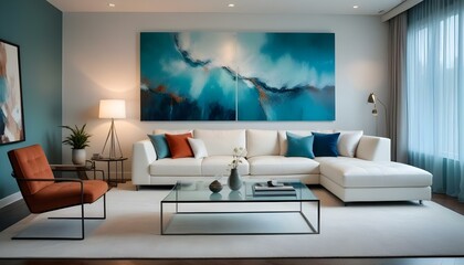 Photo interior modern design room 3d illustration