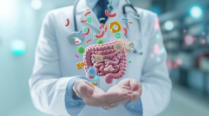 Human Gut Microbiome: A Visual Representation of Intestinal Bacteria