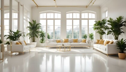 Photo interior modern design room 3d illustration