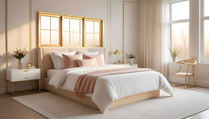 Photo interior modern design room 3d illustration