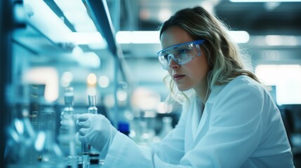 Scientist Working in a Laboratory - Scientific Research and Experimentation