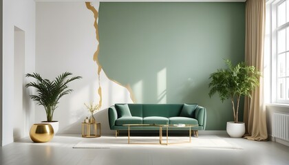 Photo interior modern design room 3d illustration
