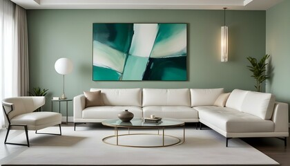 Photo interior modern design room 3d illustration