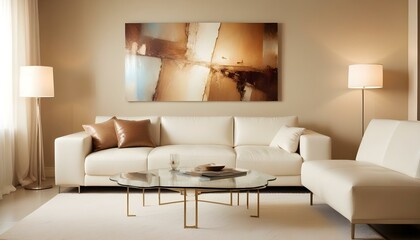 Photo interior modern design room 3d illustration