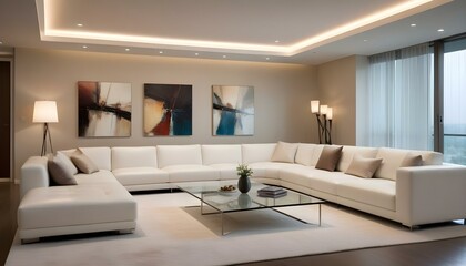 Photo interior modern design room 3d illustration