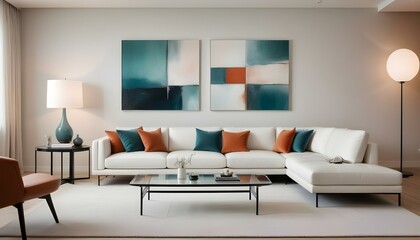 Photo interior modern design room 3d illustration