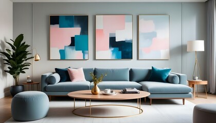 Photo interior modern design room 3d illustration