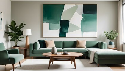 Photo interior modern design room 3d illustration