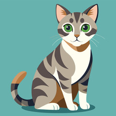 cat vector illustration art design , free art design 