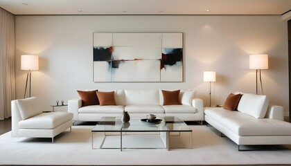 Photo interior modern design room 3d illustration