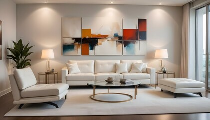 Photo interior modern design room 3d illustration