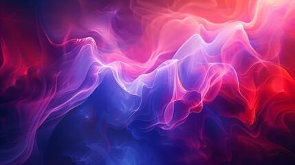 A unique abstract background with dynamic shapes, vivid colors blending in an ethereal light, creating a mesmerizing and fascinating visual effect