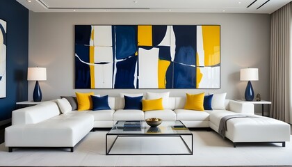 Photo interior modern design room 3d illustration