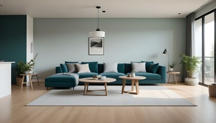 Photo interior modern design room 3d illustration