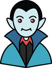 A vampire cartoon vector for Halloween