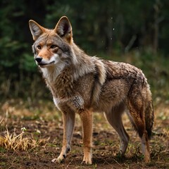 Naklejka premium coyote generative ai
