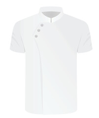 White chef uniform. vector illustration