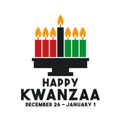 Happy Kwanzaa. December 26 to January 1.