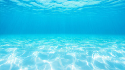 Clear turquoise water under the sun's gentle rays