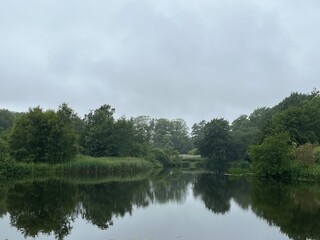 clouds over the lake