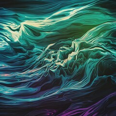 Obraz premium Abstract wavy vector background