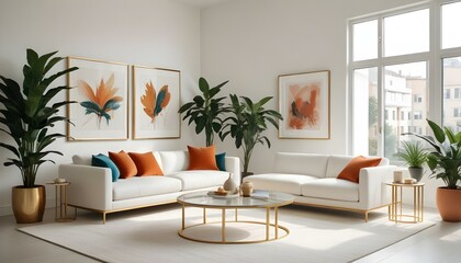 Photo interior modern design room 3d illustration