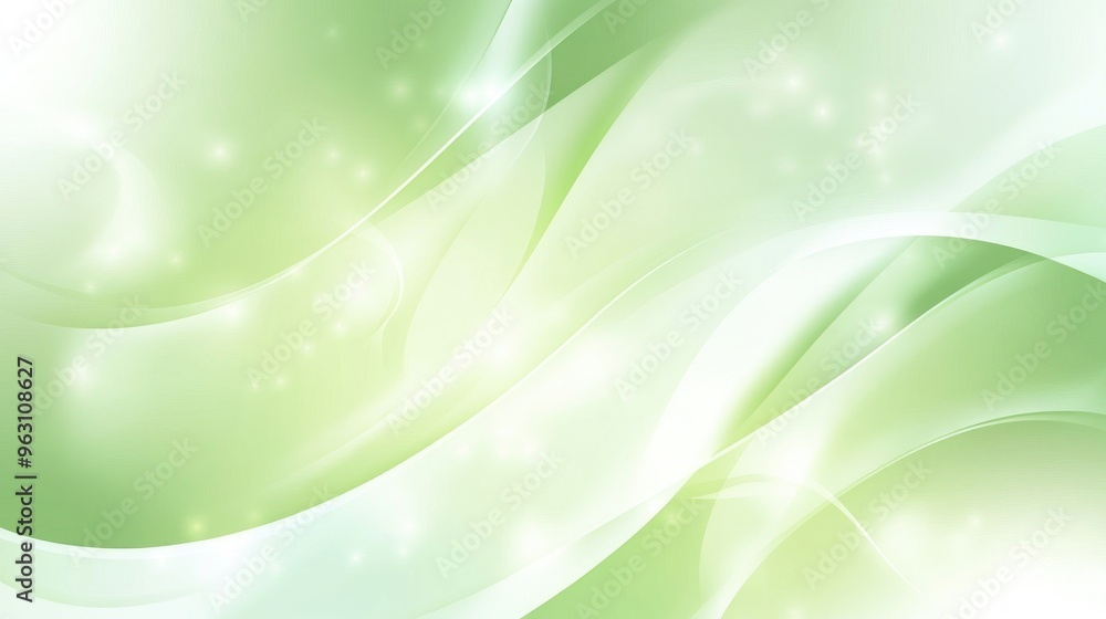 Poster elegant soft green abstract vector background with a shiny finish, smooth gradients, and subtle ligh