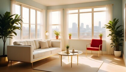 Photo interior modern design room 3d illustration