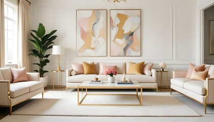 Photo interior modern design room 3d illustration