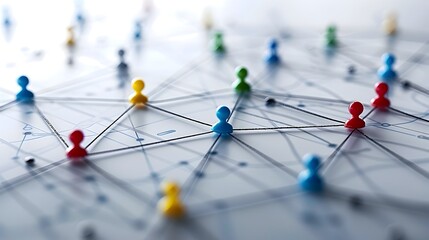 Financial Network Diagram Illustrating Fraud Detection and Prevention Among Nodes