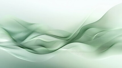 Obraz premium Shiny soft green abstract vector background with flowing gradients and subtle reflections, perfect for nature-inspired or calming visuals
