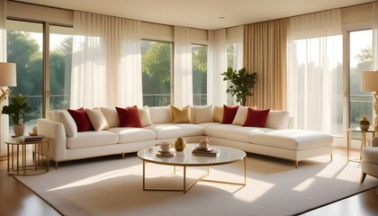 Photo interior modern design room 3d illustration