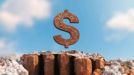 Crumbling interest rate  on a cracked pedestal