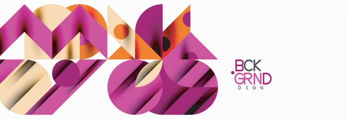 Trendy triangles lines, round elements and circles. Vector Illustration For Wallpaper, Banner, Background, Card, Book Illustration, landing page