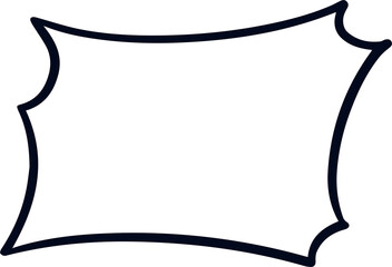 manga comic style of speech bubble and action chat box 