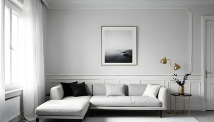 Photo interior modern design room 3d illustration