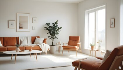 Fototapeta premium Photo interior modern design room 3d illustration