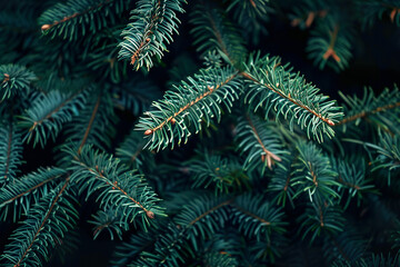 A close up of a tree branch with yellow tips, generative ai image,