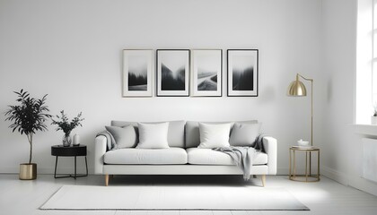 Photo interior modern design room 3d illustration