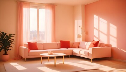 Photo interior modern design room 3d illustration